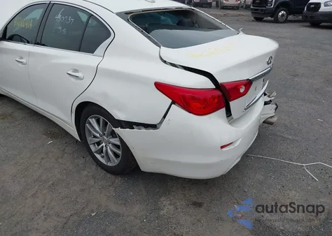 2014 Infiniti Q50 Premium from USA, damaged, VIN JN1BV7AP5EM682486